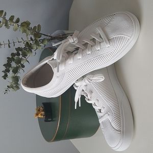 Rothy's Bright White Lace-Up Sneakers, Size 7